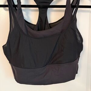 Lululemon Black Mesh Sports Bra